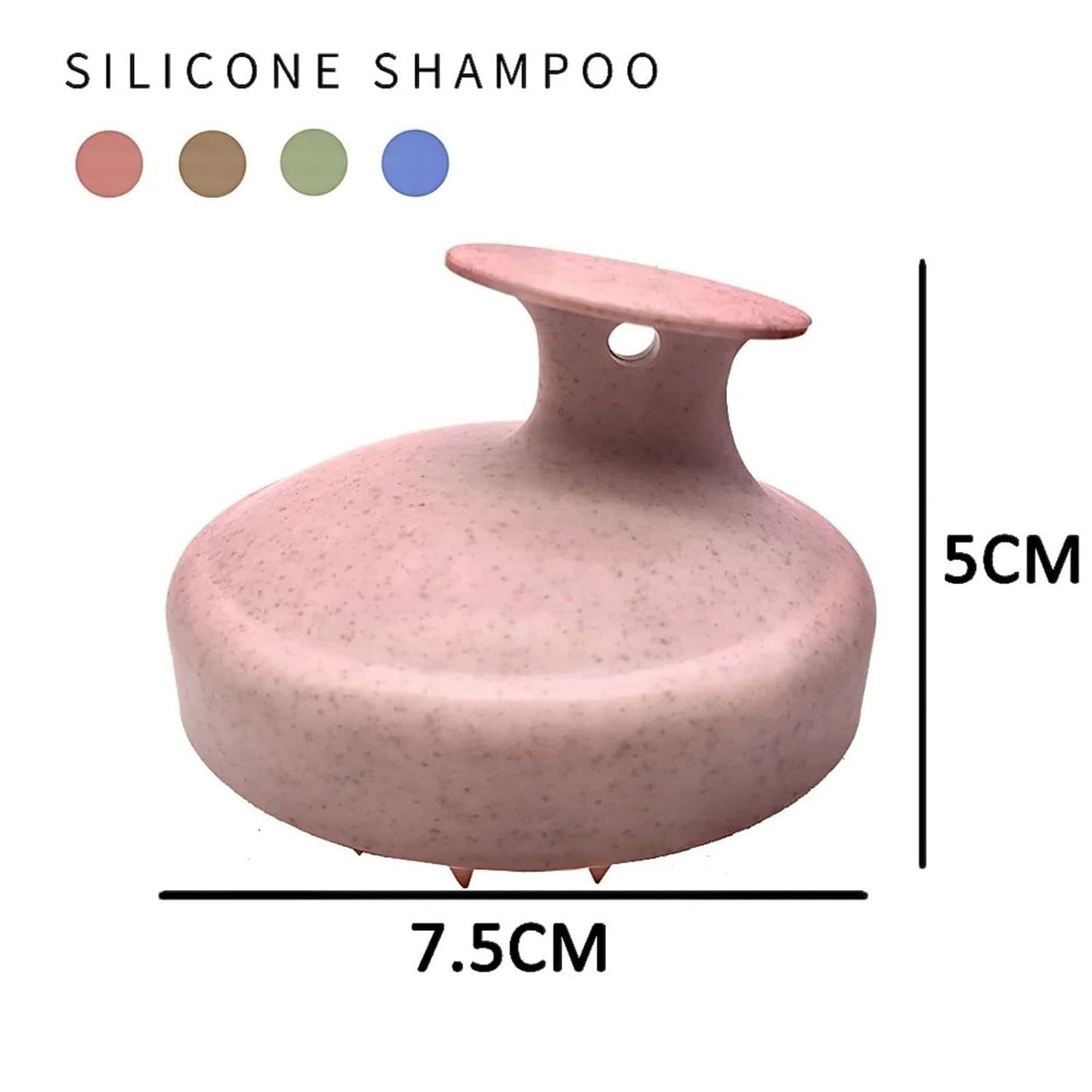 INVODA Scalp Massager Shampoo Brush Soft Silicone Bristles for Dandruff Removal & Hair Growth, Waterproof Wet/Dry Use, Men, Women & Pets