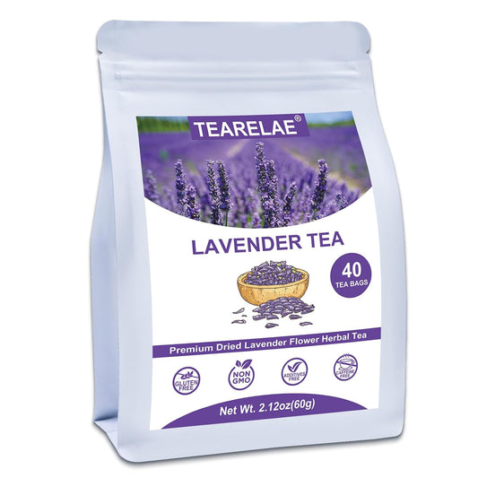 TEARELAE Lavender Tea, 40 Herbal Tea Bags, Te De Lavanda