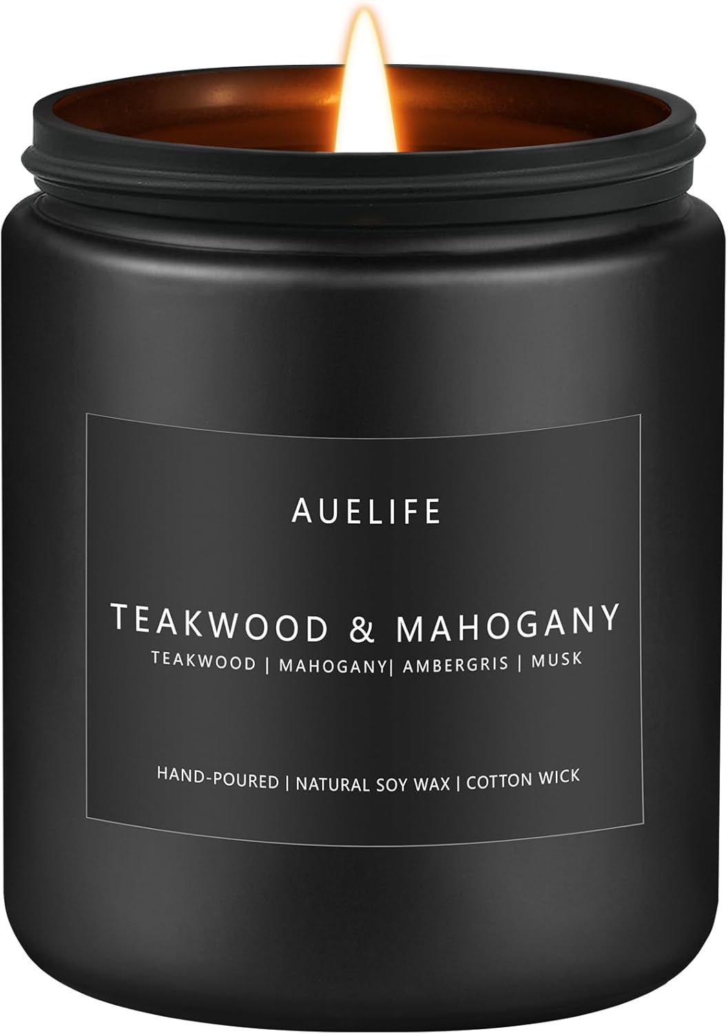 Scented Candles Set | Men Candle Set, Scented Candles for Home, Gifts for Men Aromatherapy Gift Set - 4 Pack Manly Gifts for Dad Fathers Day, Soy Candle of Leather/Smoke & Vanilla/Oak/Lavender