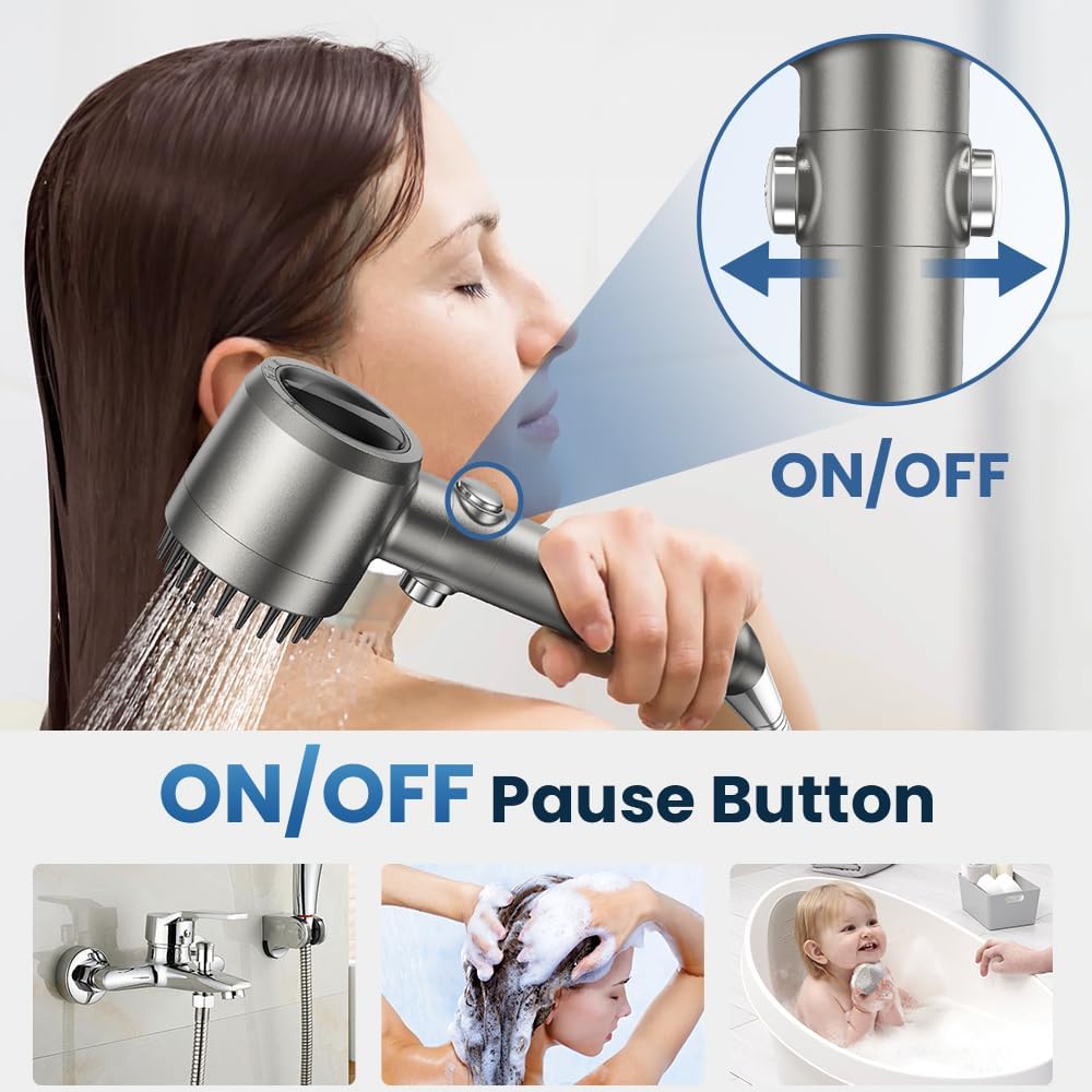JOMST Filtered Shower Head with Handheld High Pressure Shower Head
