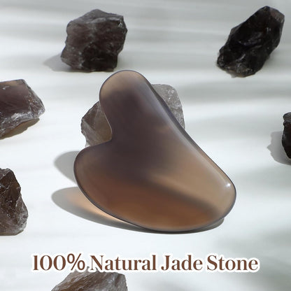 rosenice Gua Sha Facial Tools Guasha Tool Gua Sha Jade Stone Manual Massage Sticks for Jawline Sculpting and Puffiness Reducing for Face Body Tensions Reduce Festive Gifts