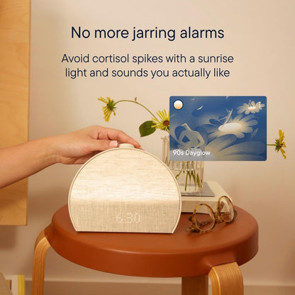 Hatch Restore 3 Sunrise Alarm Clock, Sound Machine, Smart Light (Putty) - White Noise, Screen-Free Sleep Routine