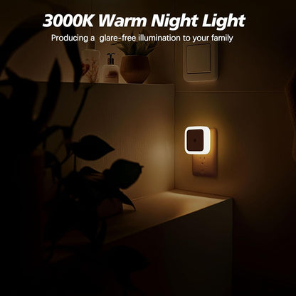 Sujeet Night Light, Night Lights Plug into Wall,Nightlight Plug in Night Light, Dusk to Dawn Night Lamp Led Night Lights for Adults Bedroom, Bathroom, Hallway (Amber)