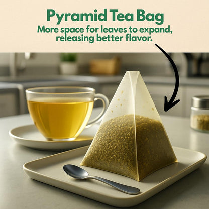 Tozzy Organic Chamomile Tea – 100 Count, Plant-Based Pyramid Tea Bags – Packaging May Vary