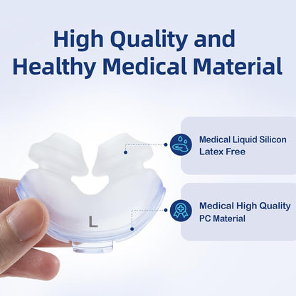 Replacement Nasal Pillow Cushion for ResMed AirFit P10, Compatible with Original Airfit P10 Frame, Reliable Seal & Soft Replacement Silicone CPAP Mask Cushion, 2-Pack, Large