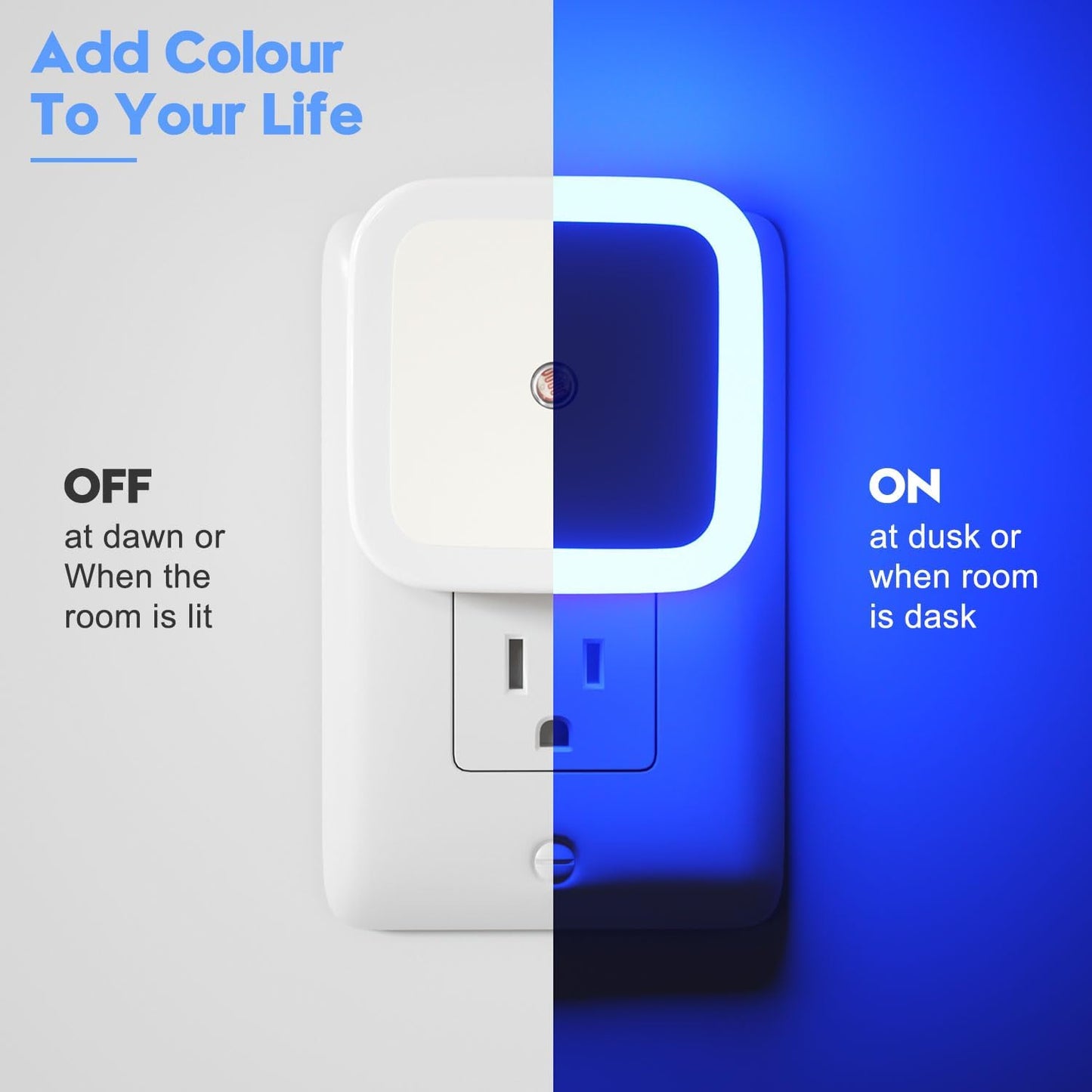 Sujeet Night Light, Night Lights Plug into Wall,Nightlight Plug in Night Light, Dusk to Dawn Night Lamp Led Night Lights for Adults Bedroom, Bathroom, Hallway (Amber)