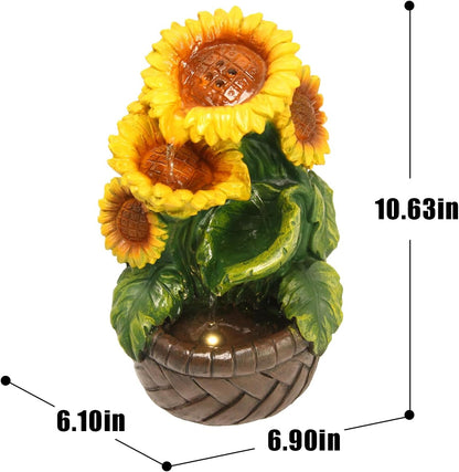 Tabletop Waterfall Fountain Indoor Themed Coral Seashell Tabletop Water Fountain Meditation (Ocean)