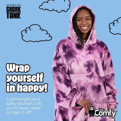 THE COMFY Dream | From Shark Tank | Patented | No Sherpa | Light Wearable Blanket Hoodie | Gift for Women & Men | One Size