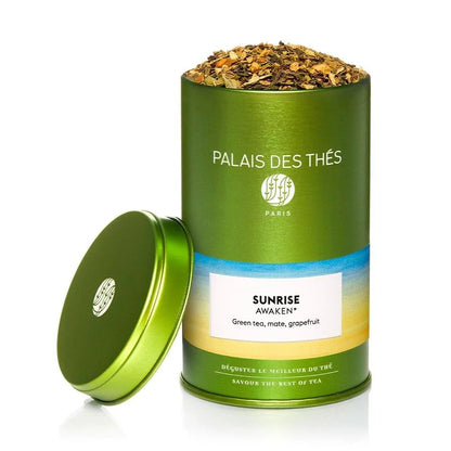 Palais des Thés - Sunrise Wake Up -Green Tea & Mate -3.5 oz Loose Leaf Tin