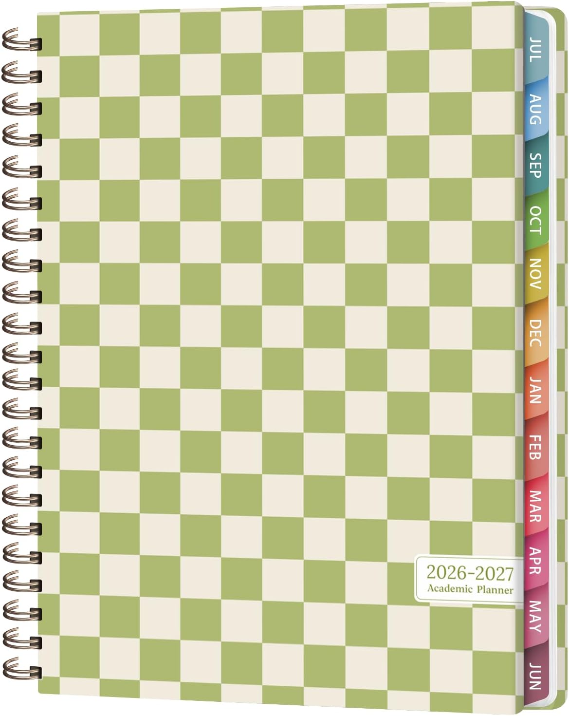 Planner 2026-2027, Weekly and Monthly Calendar Planner, JUL 2026 - JUN 2027 | A5(6.3'' x 8.5''), Hardcover, Agenda Book, Sprial Bound, Inner Pocket, Office and School Use