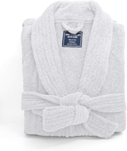Ramesses Bathrobe Mens,Premium Thick Terry Cloth Bathrobe,Towel Bath robe Long–Staple Combed Men's Cotton Robe