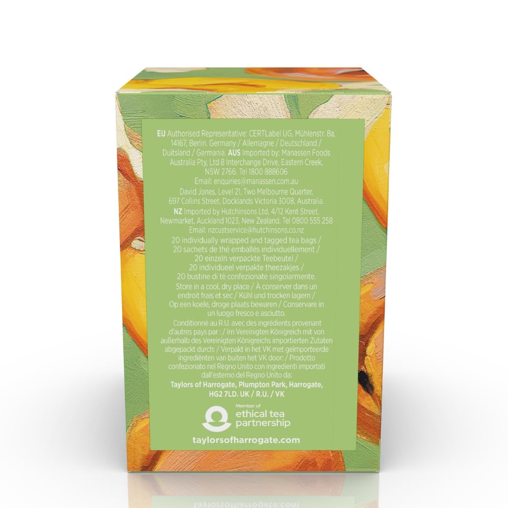 Taylors of Harrogate White Hibiscus & Peach Tea Bags, 20ct (Pack of 1)