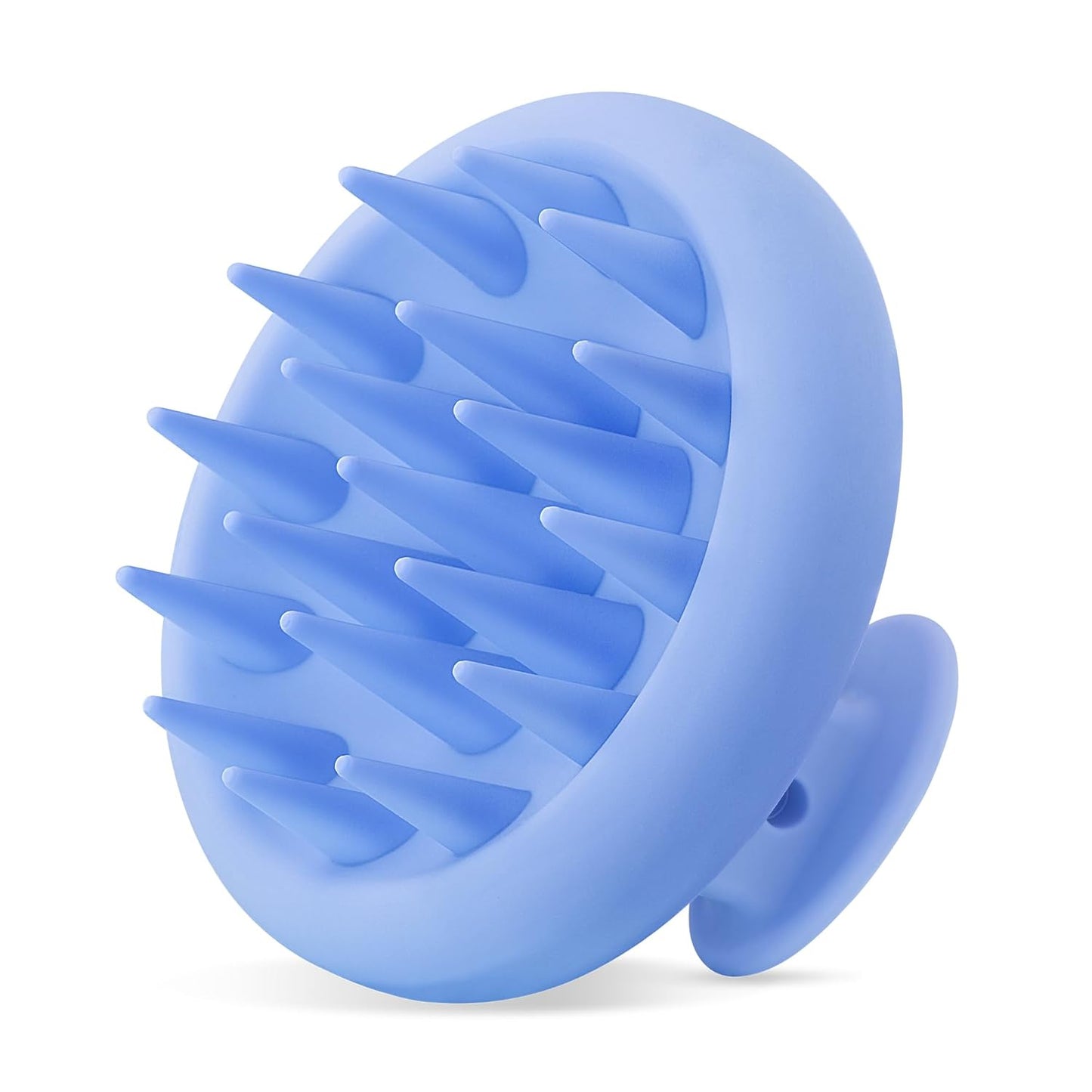 HEETA Scalp Massager Hair Growth, Scalp Scrubber with Soft Bristles, Integrated Silicone Design, Exfoliator for Dandruff Removal & Relaxation, Shampoo Brush Fit Wet Dry Hair Use, Black