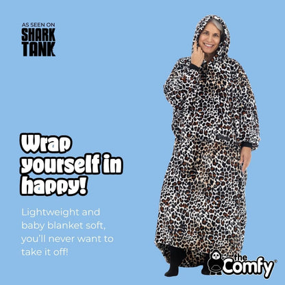 THE COMFY Dream | From Shark Tank | Patented | No Sherpa | Light Wearable Blanket Hoodie | Gift for Women & Men | One Size