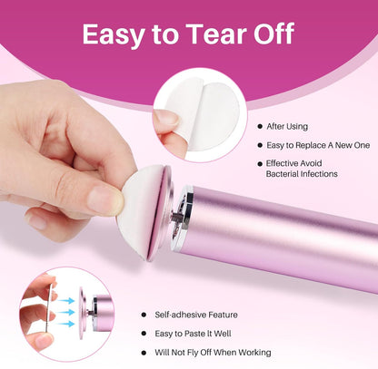 LIONVISON Electric Foot Callus Remover: Adjustable Speed Foot File for Cracked Heels - Working Women's Summer Pedicure Tool with 60pcs Sandpaper Discs - Dead Skin Remover for Dry Feet at-Home