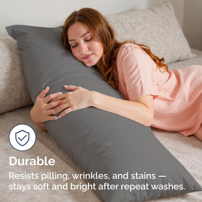 Standard Pillow Cases Set of 10 - Ultra Soft Hotel Quality Pillowcase Covers - Comfy, Cozy & Wrinkle Free - Shrink, Stain and Fade Resistant - Machine Washable Pillow Protectors - 10 Pcs Set - White - Colors B