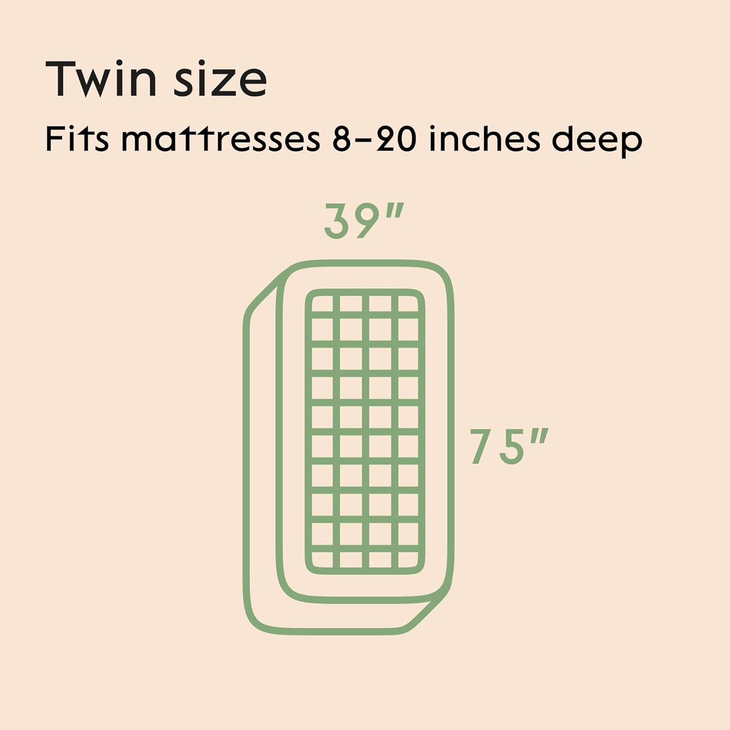 Niagara Sleep Solution Ultra Soft Queen Size Mattress Topper - Rayon Derived from Bamboo Pillow Top Mattress Pad for Back Pain Relief - Naturally Cooling for Hot Sleepers, Green