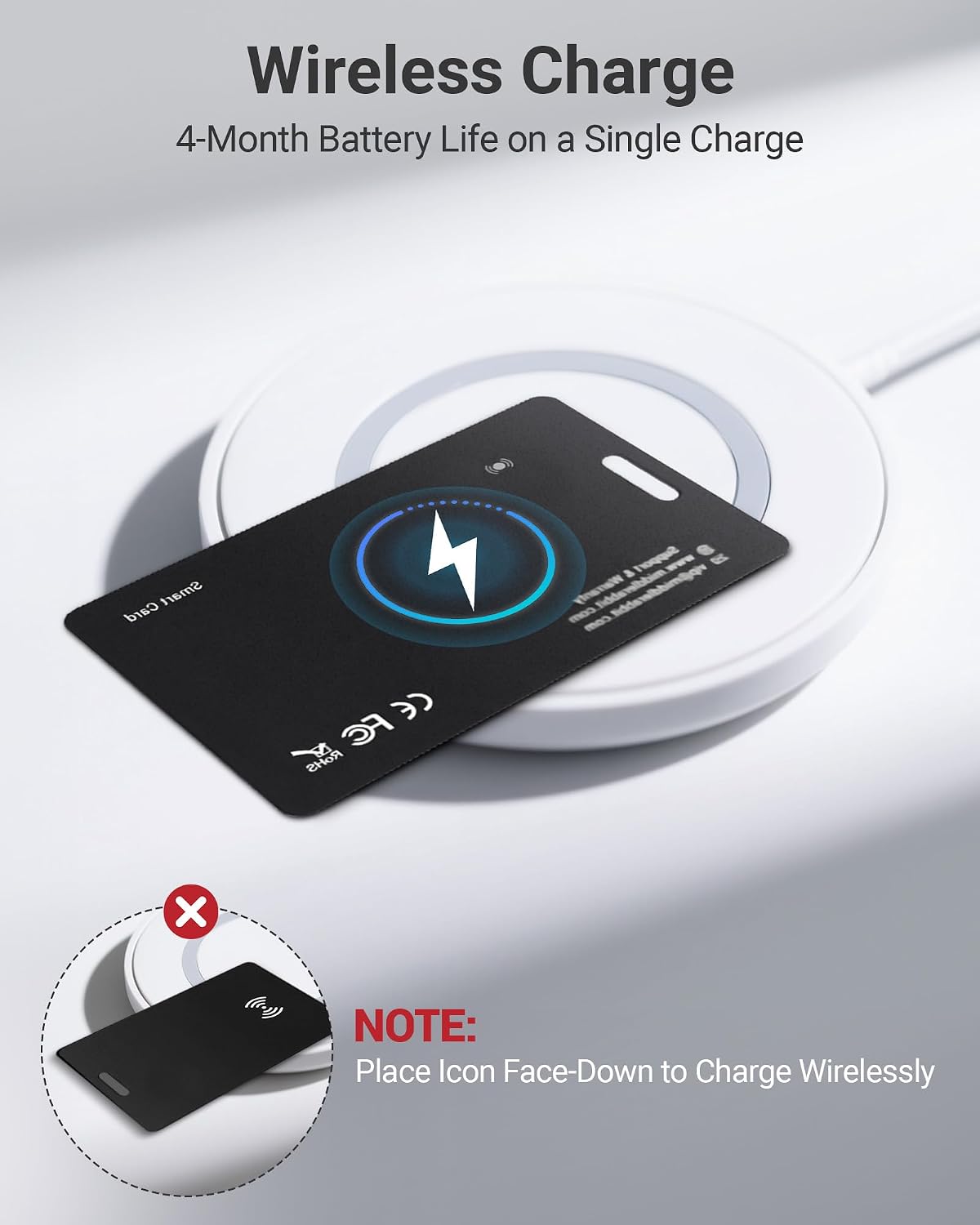 Android Wallet Tracker Card, Smart Card (Android Only), GPS Wallet Finder, Airtag Tracking Card, Compatible with Google Find Hub App