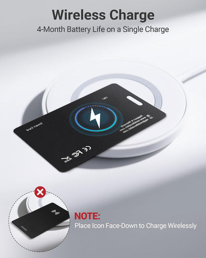 Android Wallet Tracker Card, Smart Card (Android Only), GPS Wallet Finder, Airtag Tracking Card, Compatible with Google Find Hub App
