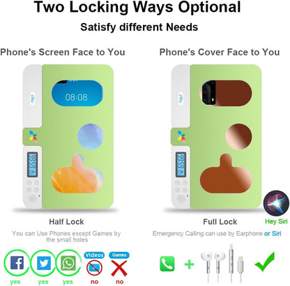 ySky Phone Lock Box with Timer,Phone Access Blocker Device for Cell Phones, Limits Smartphone Access, Reduces Screen Time & Improves Focus,Timed Jail Locker to Help Kids,Students, Adults Focus Back