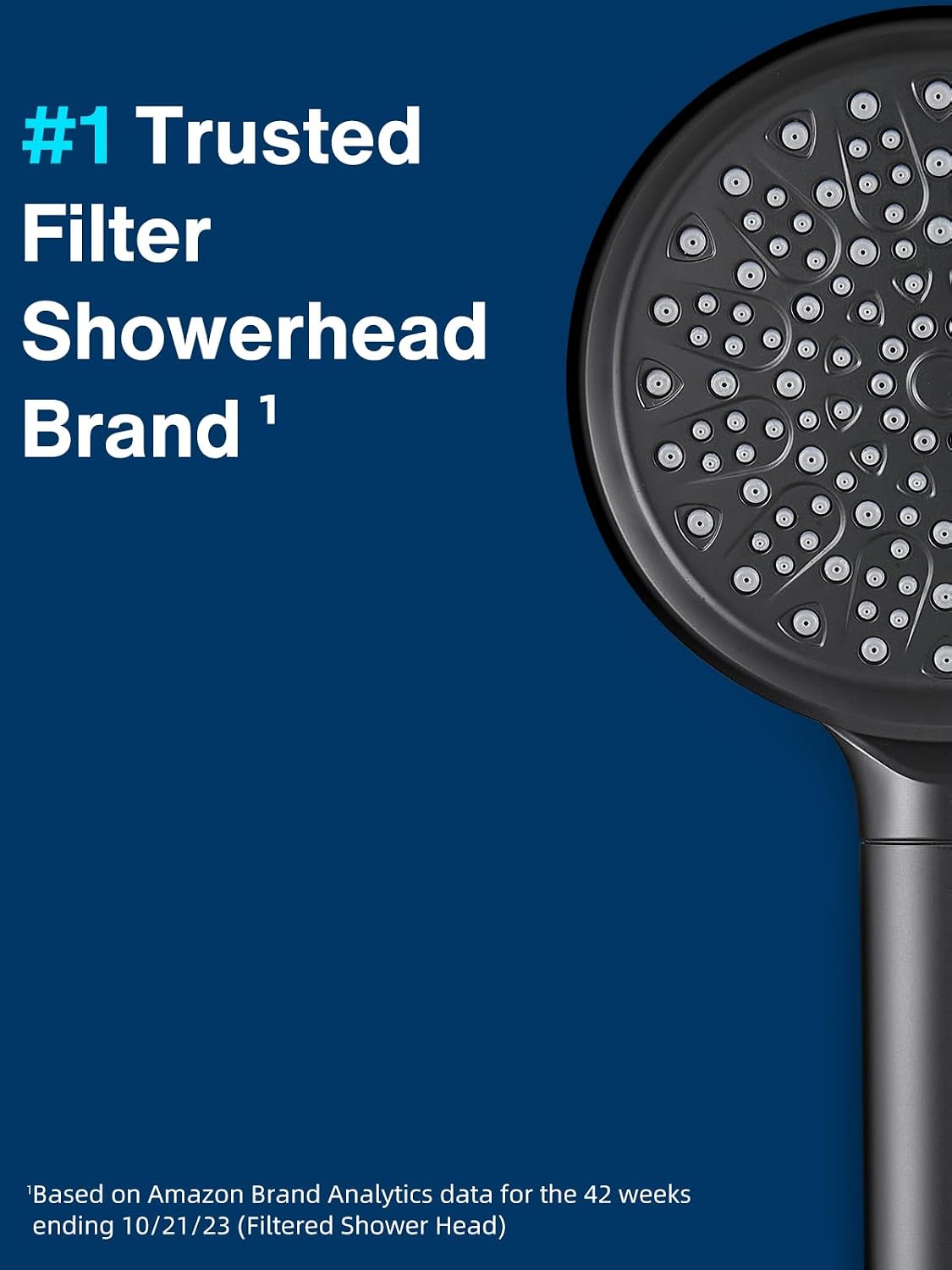 Cobbe Filtered Shower Head with Handheld, High Pressure 6 Spray Mode Showerhead with Filters, Water Softener Filters Beads for Hard Water - Remove Chlorine - Reduces Dry Itchy Skin, Chrome