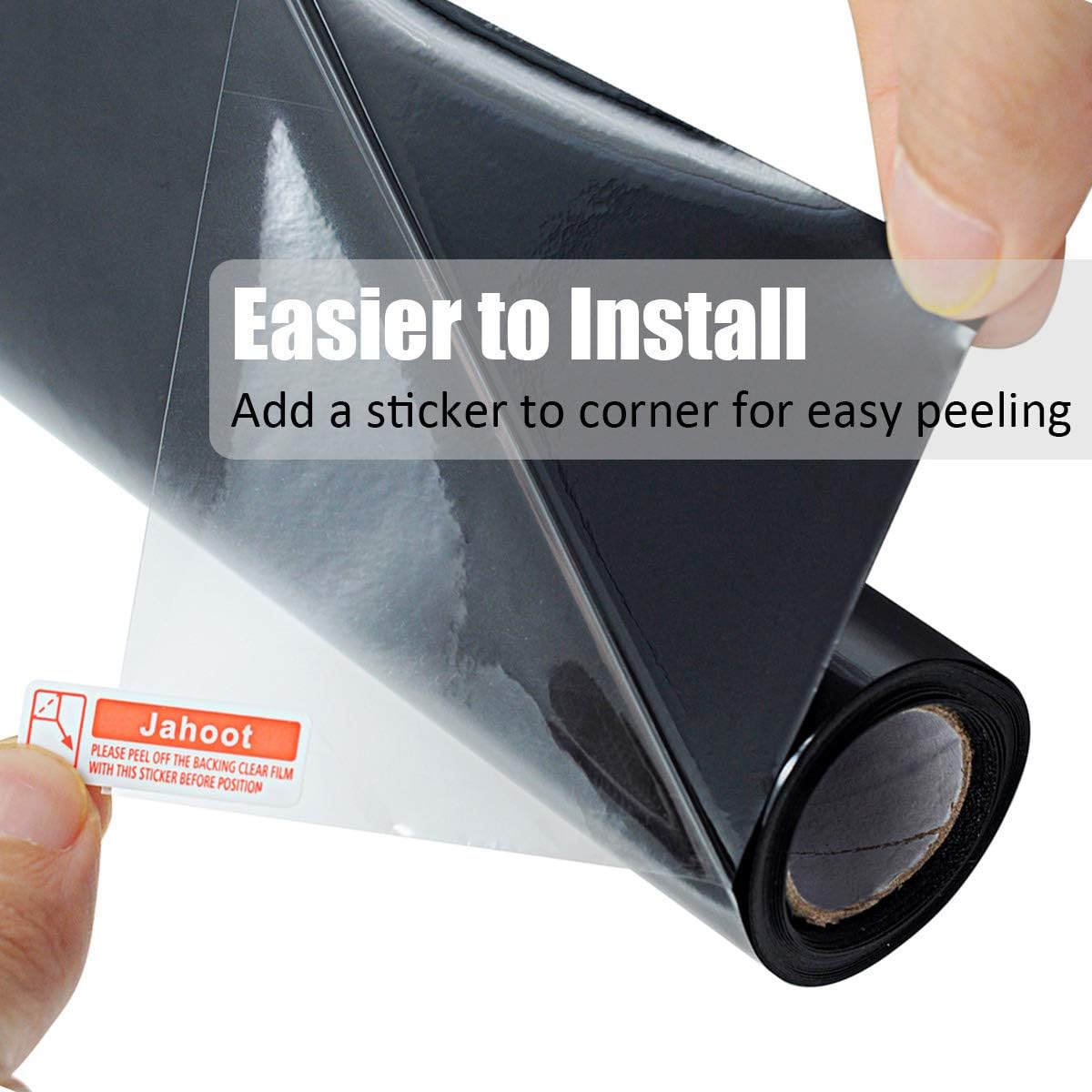 Blackout Window Film, Static Cling Window Tint 100% Light Blocking No-Glue Window Cover for Home Privacy, Room Darkening, Nap Time, Aquarium, Baby Room, Day Sleeping (Matte Black, 17.7x78.7 Inch)