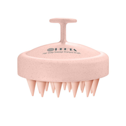HEETA Scalp Massager Hair Growth, Soft Silicone Scalp Scrubber Shampoo Brush for Exfoliation, Dandruff Removal Head Massage Stress Relax, Wet & Dry Use for Thick Thin Curly Hair Care, Black