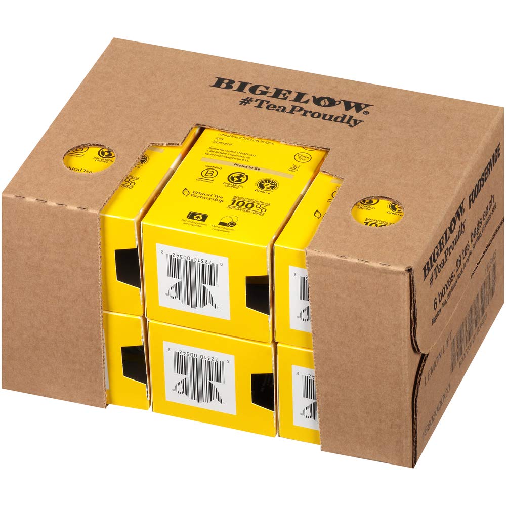 Bigelow Lemon Lift Black Tea Bags 28-Count Boxes (Pack of 6) Lemon Flavored Black Tea Naturally & Artificially Flavored