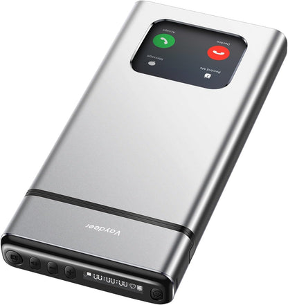 Vaydeer Metal Phone Lock Box with Timer, Cell Phone Lock Box for Focus and Screen Time Control, Timed Phone Locker to Reduce Screen Stress, Silver Self Control Box for Kids Students Adults