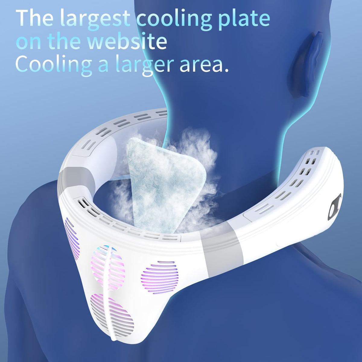 Neck Fan Back-Windy 6000mAh with Cooling Plate Bladeless Portable