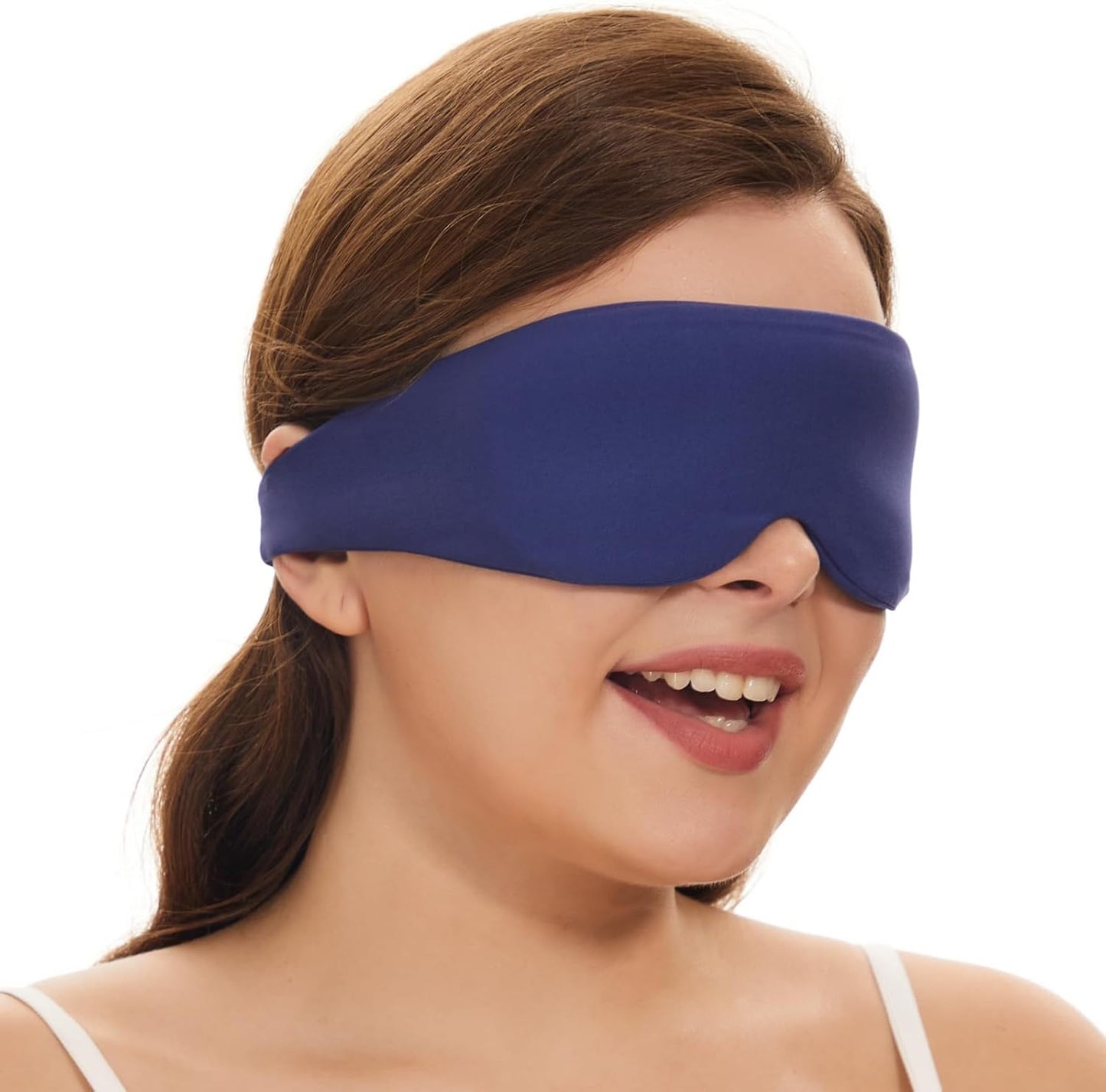 ALASKA BEAR Sleep Mask for Side Sleepers Patented Design, Cup-Shaped and Extra-Soft, 100 Blackout Eye Mask Shades Cover for Men and Women Home or Travel, Machine Washable, Black