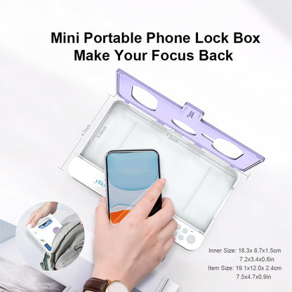 ySky Phone Lock Box with Timer,Phone Access Blocker Device for Cell Phones, Limits Smartphone Access, Reduces Screen Time & Improves Focus,Timed Jail Locker to Help Kids,Students, Adults Focus Back