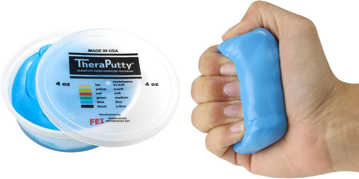 CanDo TheraPutty Standard Hand Exercise Putty for Rehabilitation, Exercises, Hand Therapy, Occupational Therapy, Hand Strengthening, Improve Motor Skills, Stress Relief