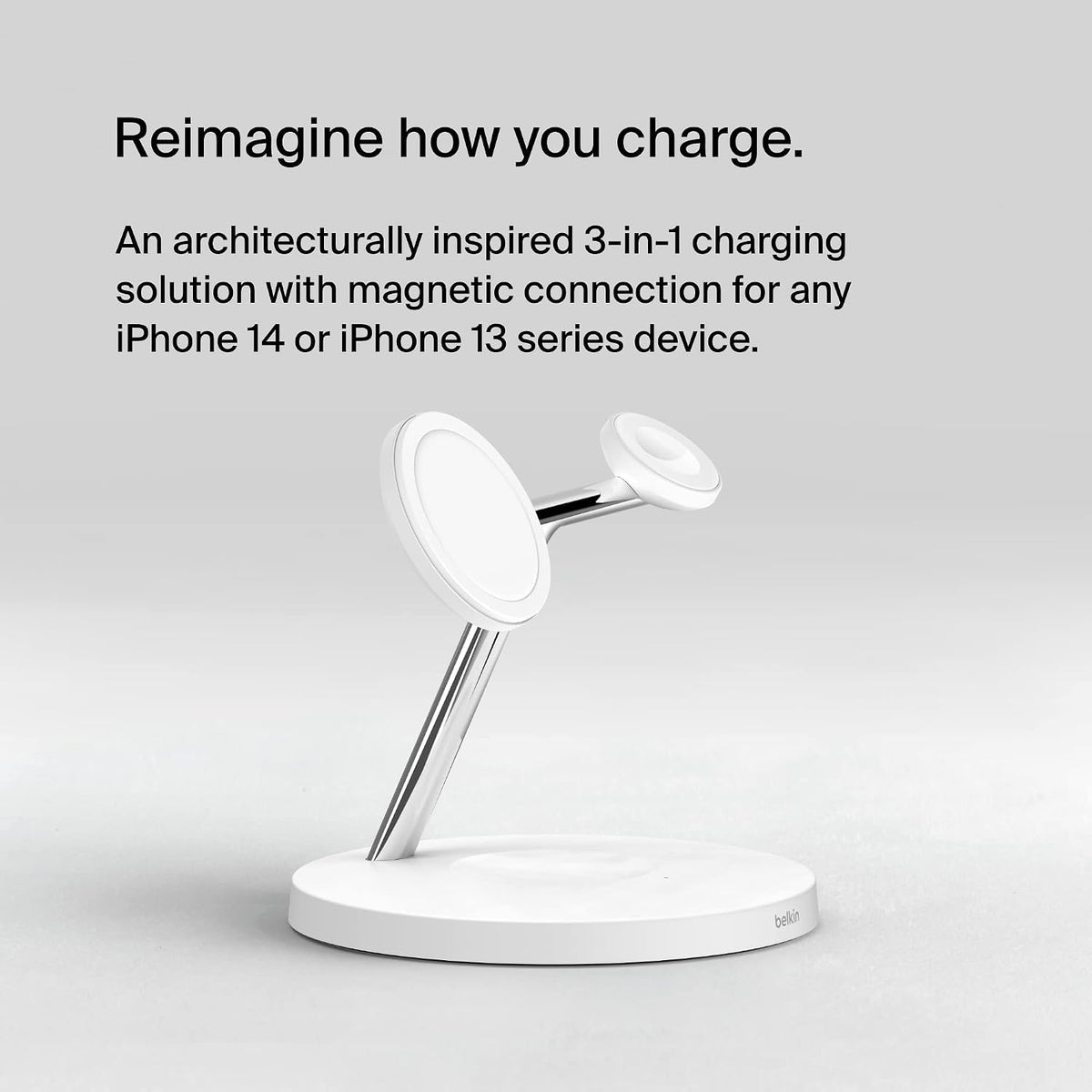 Belkin Qi2 15W Wireless Charging Station, 3 in 1 iPhone Charger