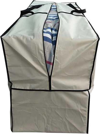 Outdoor Square Cushion/Cover Storage Bag, Protective Zippered Storage Bags with Handles, 32''L x 32''W x 24''H Black