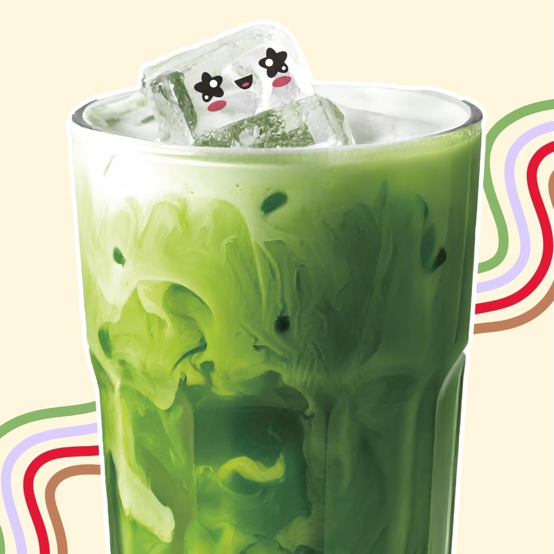 YULU FOODS Matcha Instant Latte Mix (12 Servings, 8.47 oz) | 3-in-1 Japanese Matcha Latte Powder with Creamer & Sugar | Non-Dairy | Hot or Iced Café-Style Latte in Seconds