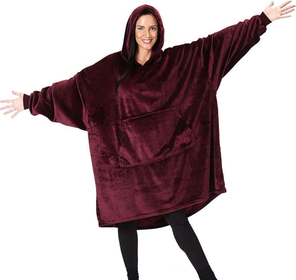 THE COMFY Dream | From Shark Tank | Patented | No Sherpa | Light Wearable Blanket Hoodie | Gift for Women & Men | One Size