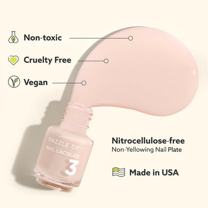 Dazzle Dry Mini Kit 4 Step System - Varsity Blues - A muted light denim. (5 Piece Kit / 5 Manicures)
