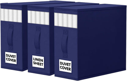 WOWBOX Bed Sheet Organizers and Storage,Closet Organizer Under Bed Storage