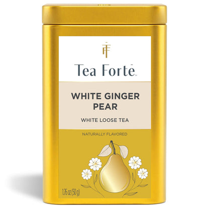 Tea Forte White Ginger Pear Loose Leaf Tea Canister