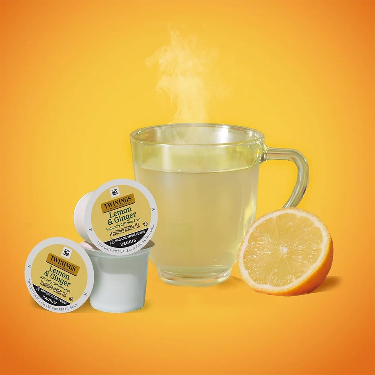 Twinings Herbal & Decaf Tea Sampler K-Cup Pods, Variety Pack