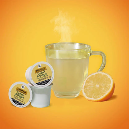 Twinings Herbal & Decaf Tea Sampler K-Cup Pods, Variety Pack