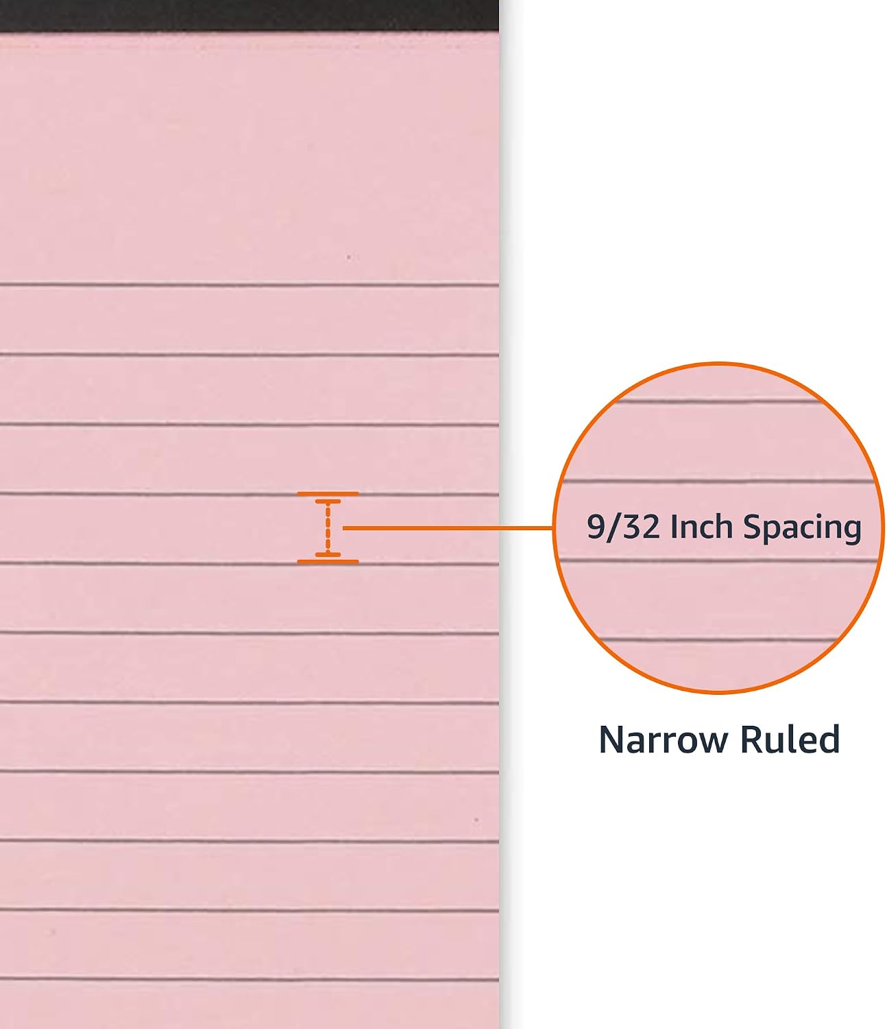 Amazon Basics Wide Ruled Lined Writing Note Pads for Office Supplies, 8.5" x 11.75", White, 12-Pack of 50 Perforated Sheets