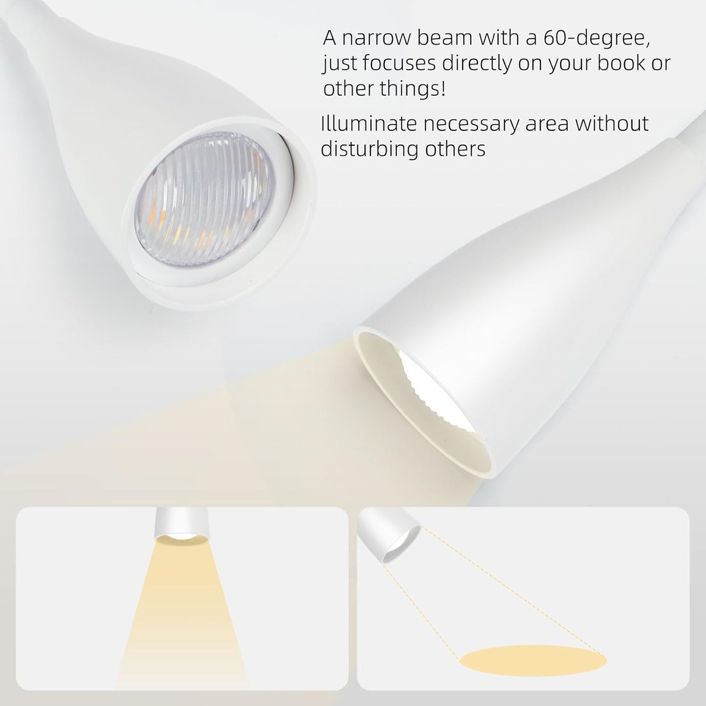 LiFMIRA Wall-Mounted LED Bedside Reading Light with USB Charging Port, 10-Level Dimmable & Adjustable 5 Color, Plug-in Adhesive Night Lamp for Books in Bed, Eye-Caring Bedroom Lighting (Black)