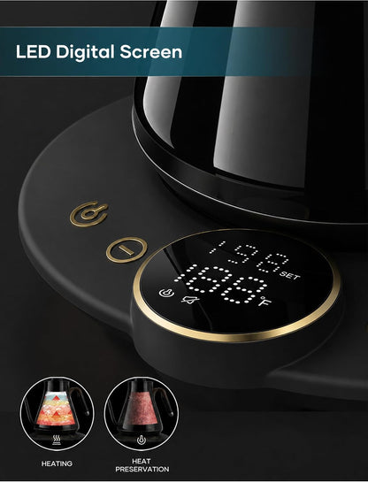 INTASTING Gooseneck Electric Kettle with ±1℉ Temperature Control 0.9 Liter