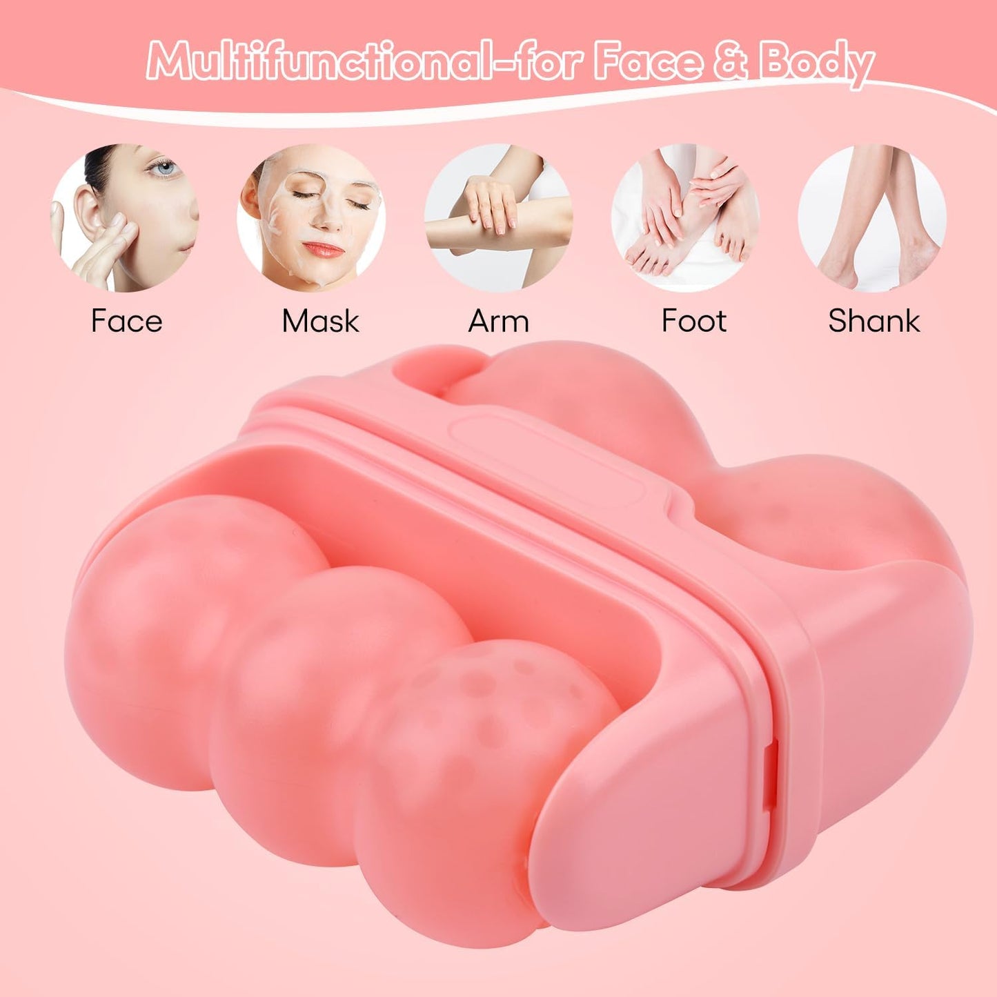 Fronnor Ice Roller for Face,Eyes,Cooling to Tighten Brighten Complexion, Soothing Skin Care Tool, Massager Under Eye Puffiness,Gift for Women