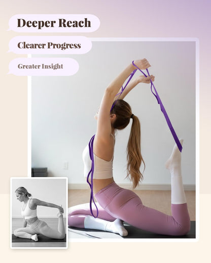 Trideer Stretching Strap with Loops for Physical Therapy,Non-Elastic