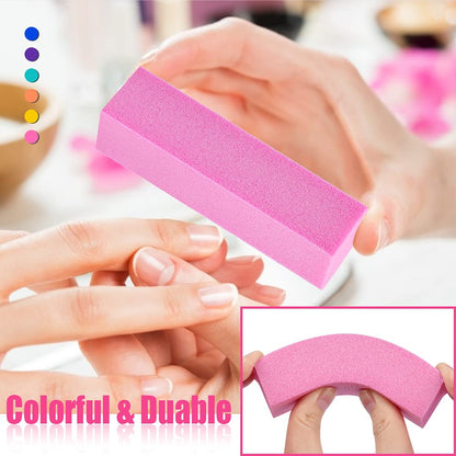 TsMADDTs Nail Files and Buffers, Professional Manicure Tools for Nail Care | Durable Emery, For Natural Or Acrylic Nails, Shaping and Polishing, Salon-Quality, DIY or Pro, 12PCS 100/180 Grit Nail Files