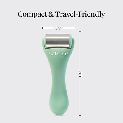 Kitsch Ice Roller for Face – Stainless Steel Ice Face Roller to Reduce Puffiness, Redness & Headaches – Cooling Facial Roller for Skin Care, Irritation Relief & Spa-Like Experience at Home-Pink