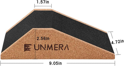 UNMERA Squat Wedge Block 2PCS Non Slip Professional Ramp, Platform for Heel Elevated Squats and Calf Raises